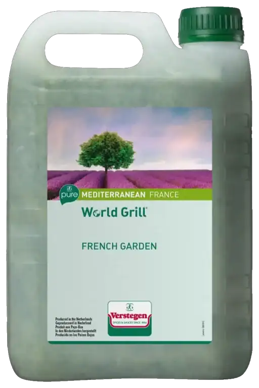 2.5 litre jerrycan of Verstegen World Grill French Garden marinade