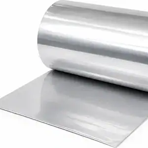 Roll of clear peel film on a cardboard core, partly unrolled