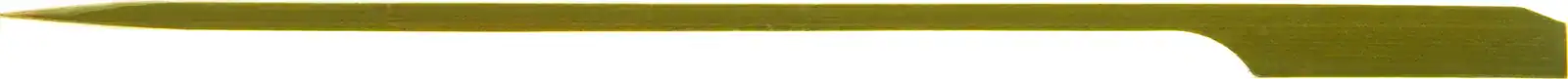 Bamboo teppo gushi skewer, 180mm long with a pointed tip and flat paddle handle