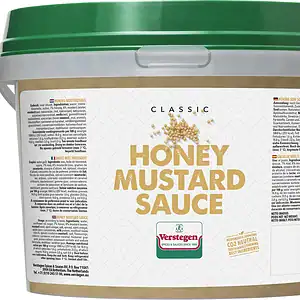2.7 litre tub of Verstegen Classic Honey Mustard Sauce