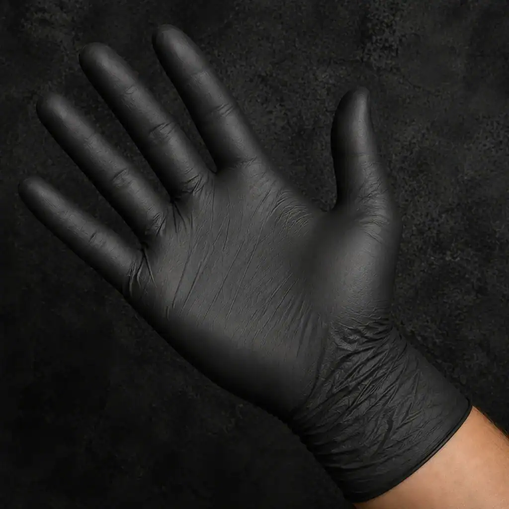 Black Nitrile Gloves, Small (100)