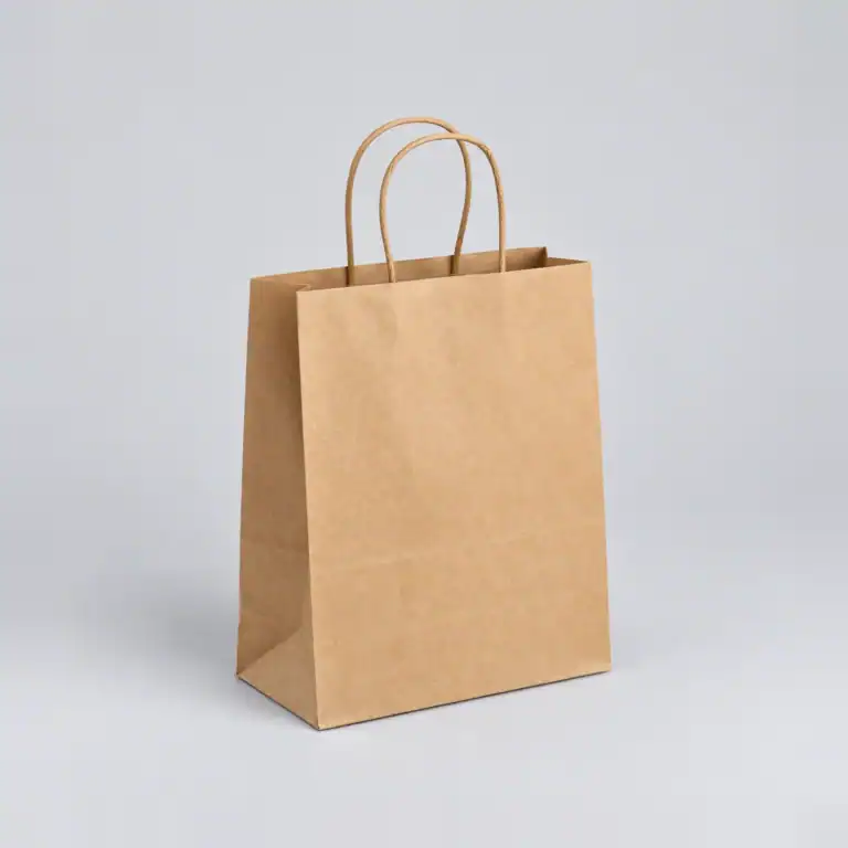 Brown Twist-Handle Carrier 240+110 x 310mm (200)