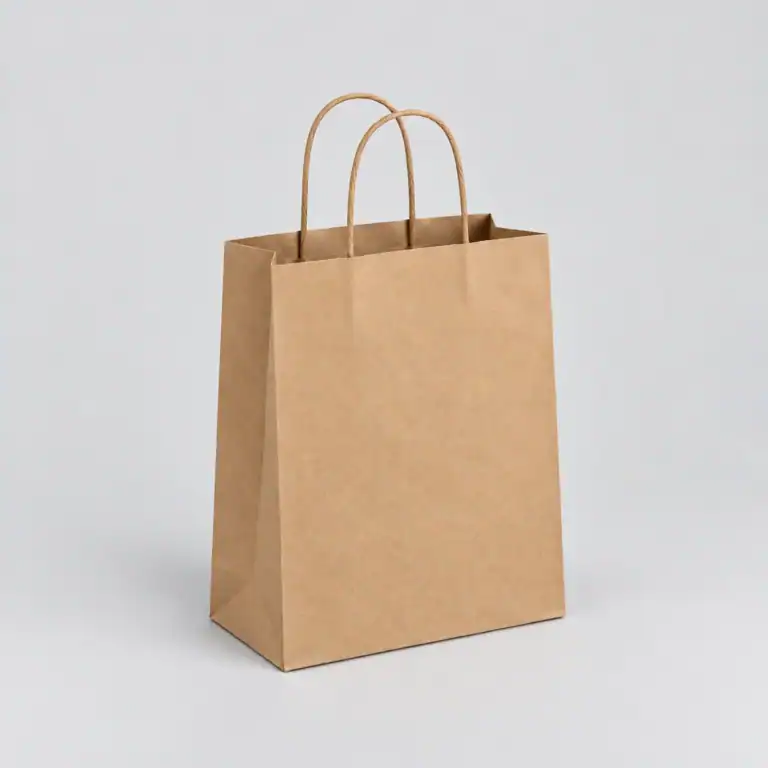 Brown Twist-Handle Carrier, Medium (200)