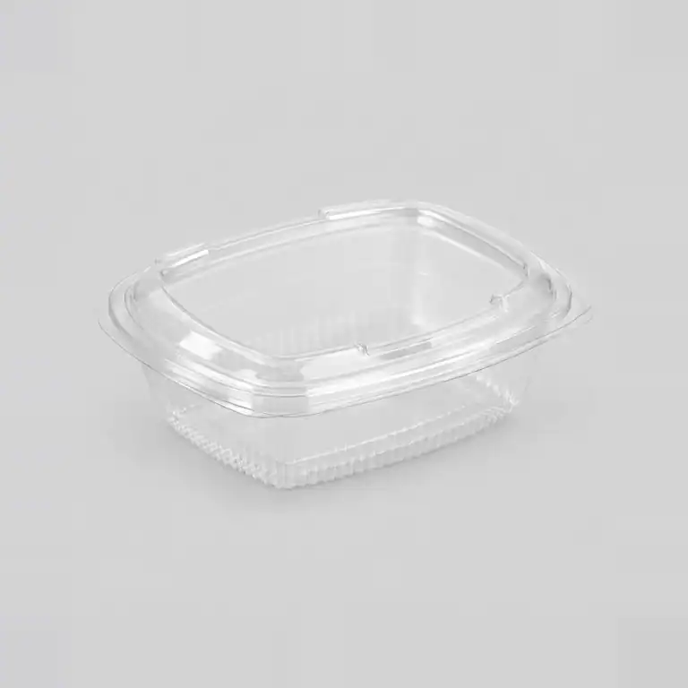 Clear RPET Hinged Container 1000cc (300)