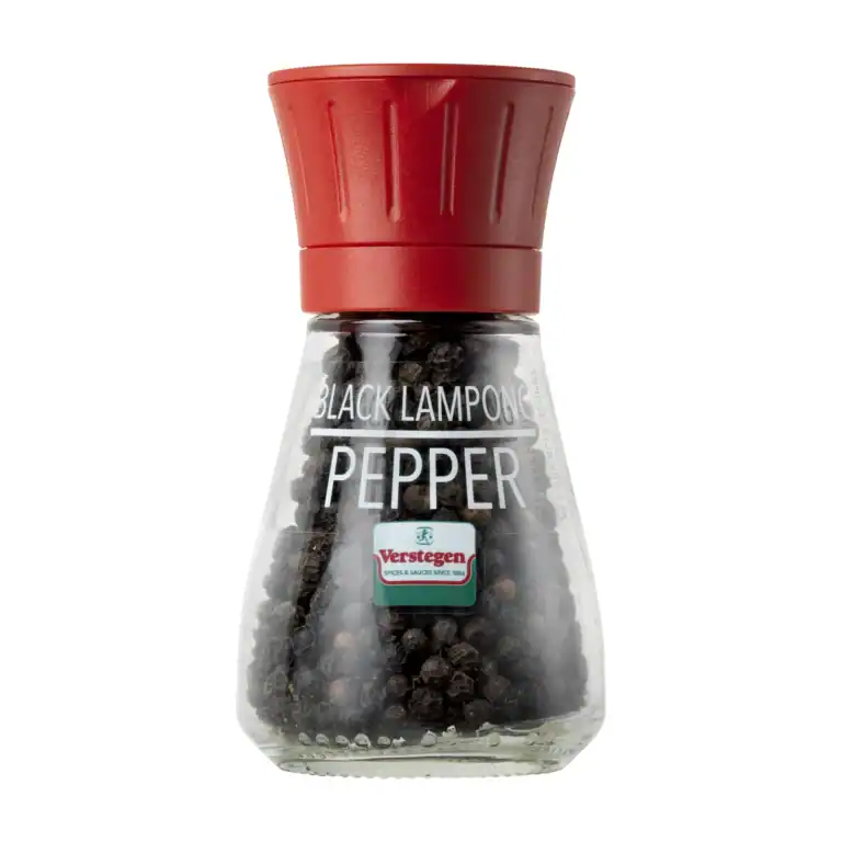 Verstegen Black Lampong Pepper Grinder (6x40g)