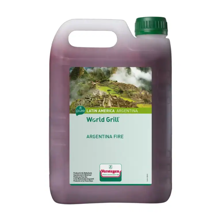 2.5 litre jerrycan of Verstegen World Grill Argentina Fire marinade
