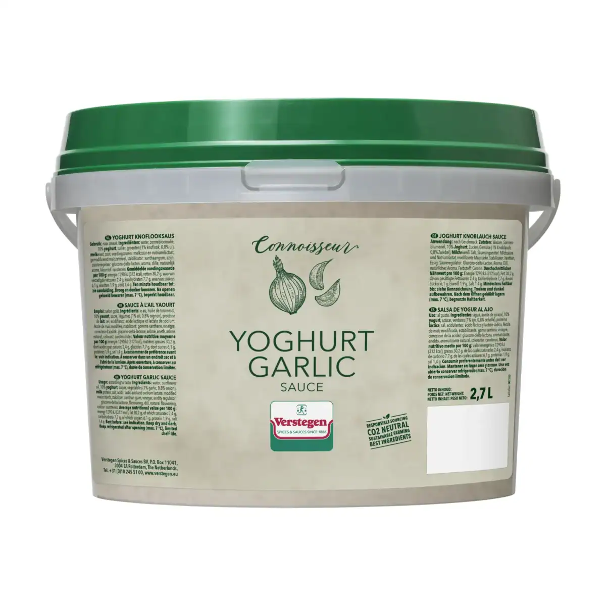 Verstegen Yoghurt & Garlic Sauce (2.7l)